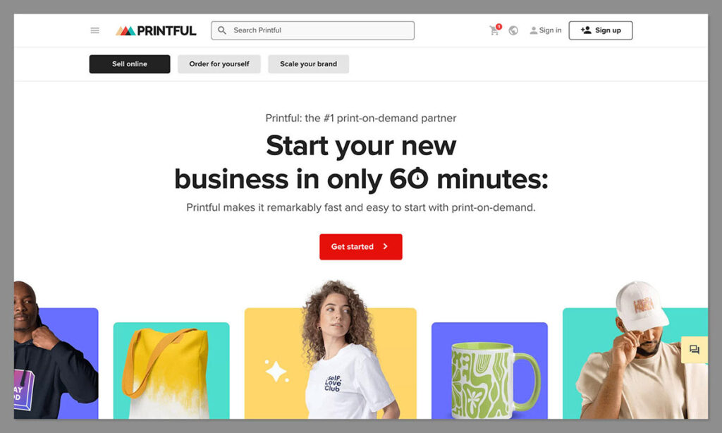 printful homepage