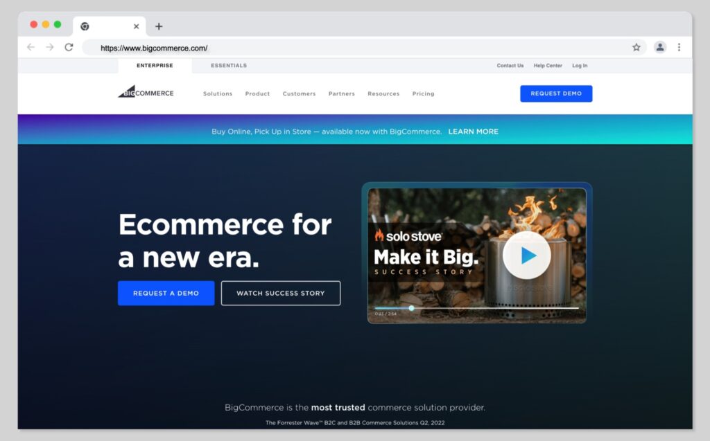 Shopify mejores alternativas - BigCommerce