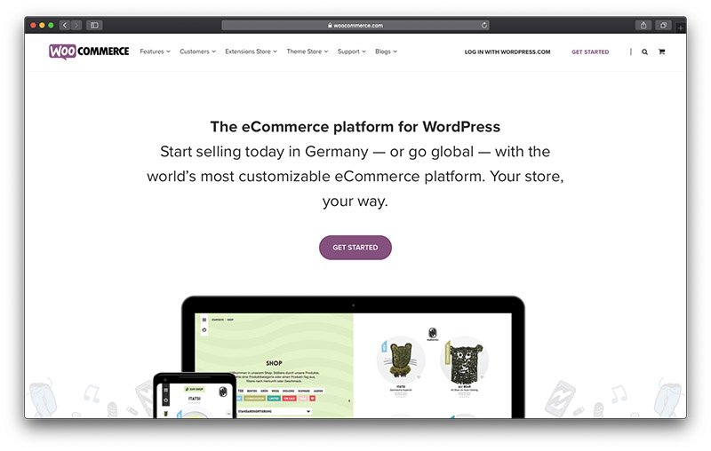 sell online with woocommerce