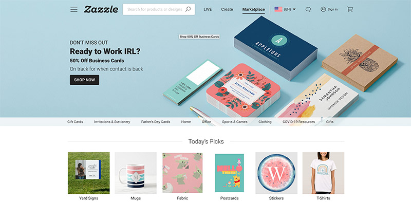 zazzle applicación