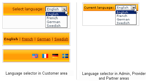 Comercio electrónico de código abierto - idiomas de gestión de X-Cart