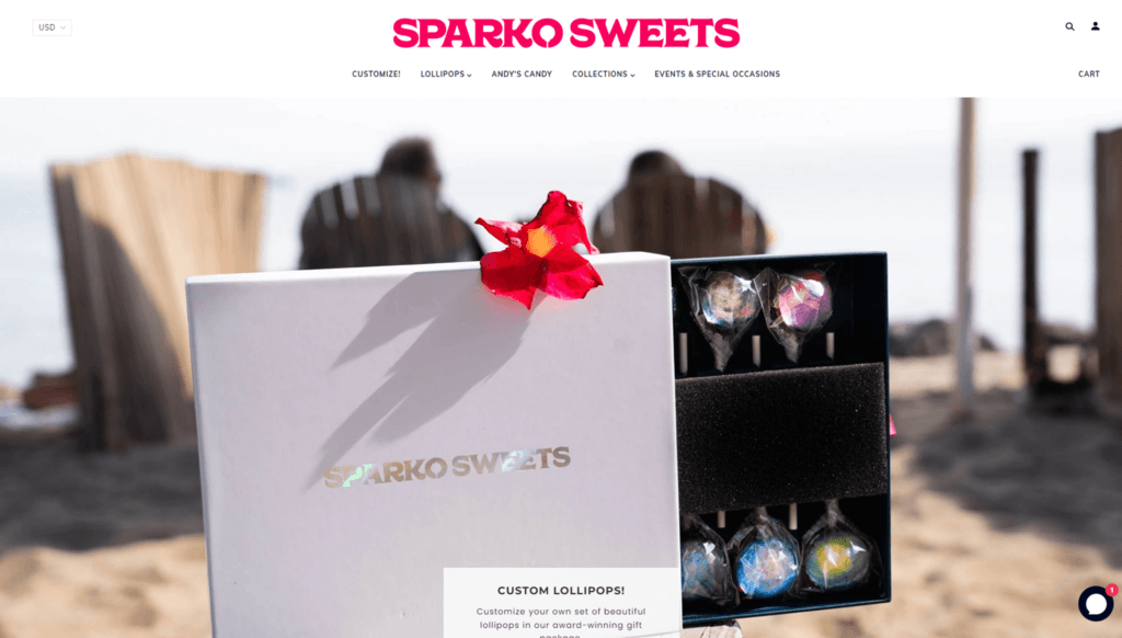 Sparko Sweets best shopify stores