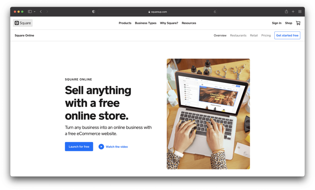 square online - plataformas de comercio electrónico de código abierto y gratuitas